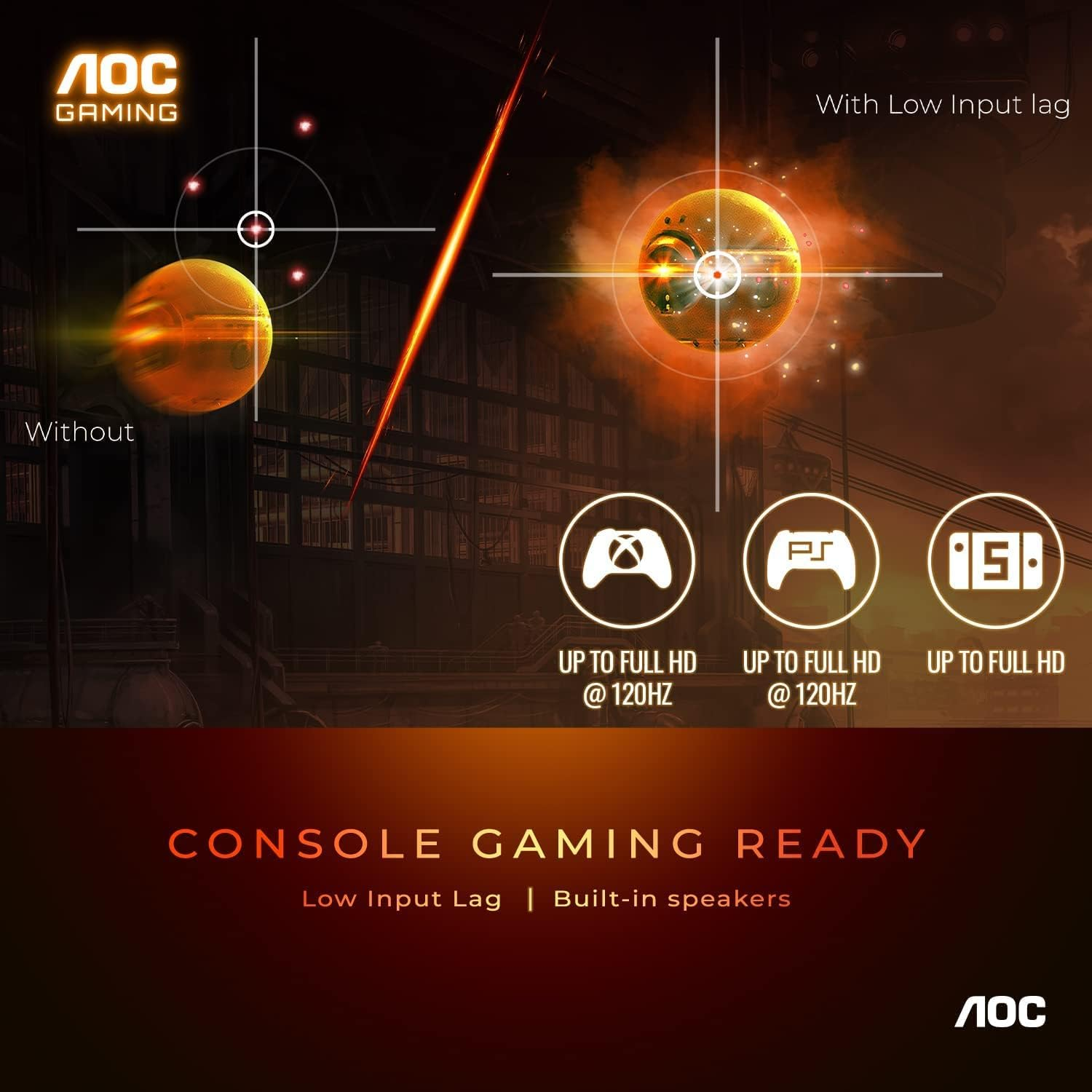AOC 27 Inch CQ27G3Z QHD Curved Gaming Monitor, Black/Red image number 3
