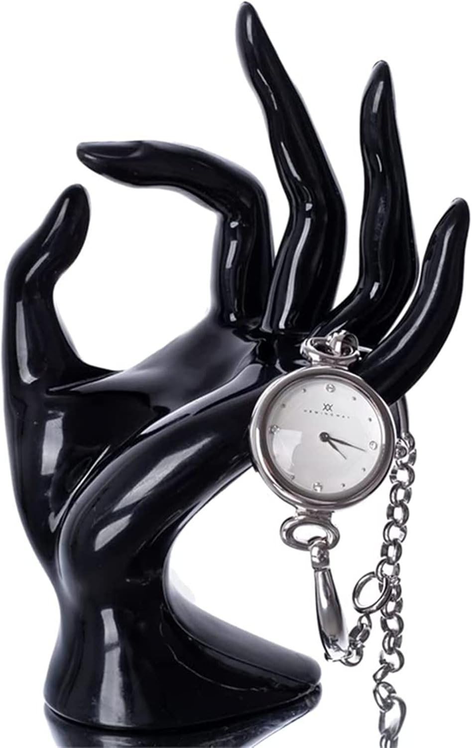 Hand Form Ring Holder Jewelry Display Organization Rack Bracelet Ring Watch Stand Support Aesthetic Decor Y2K Room Decor(Rose Red)