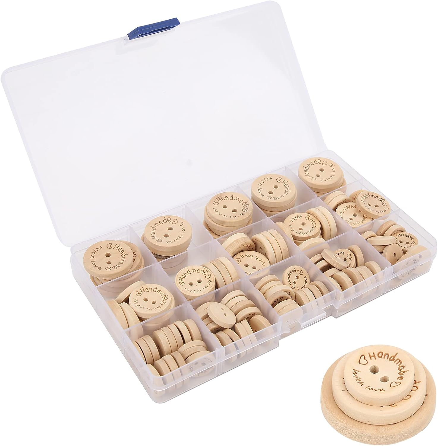 Sewing Buttons, Waterproof and Durable Wooden Buttons for Children'S Clothing Decoration for DIY Crafts image number 3