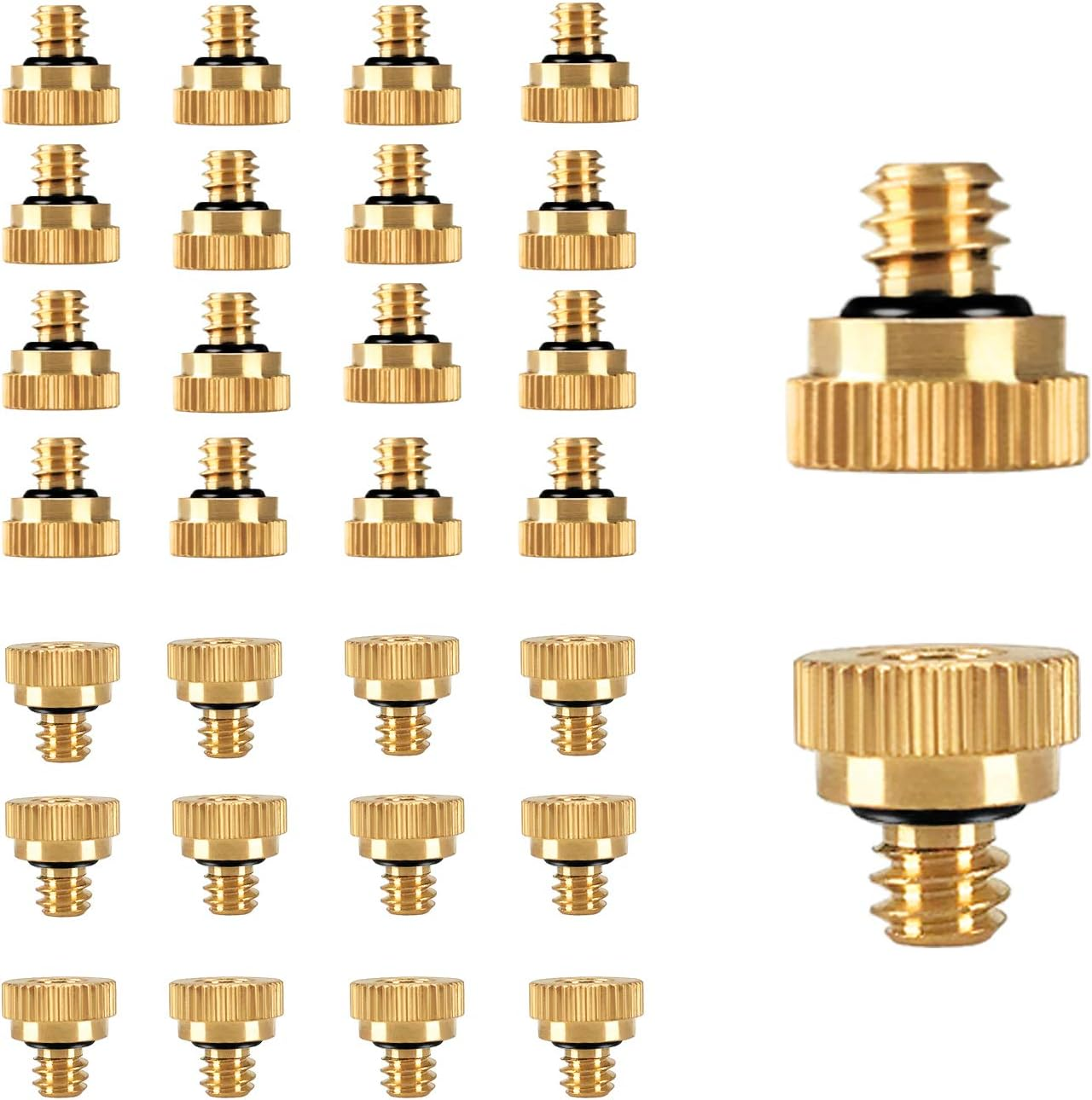 Misting Nozzles for Outdoor Cooling System Outdoor Cooling Nozzle, UNC 10/24 Brass Misting Nozzles 0.012" Orifice (0.3Mm), 30 Pcs image number 5