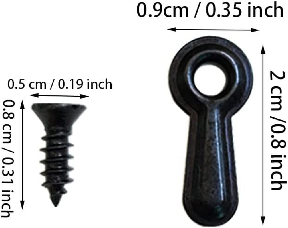 100 Pieces Metal Picture Frames Turn Button Fasteners with 100 Pieces Screws, Picture Frame Hardware Backing Clips Picture Turn Button Frame Picture Turn Button Fasteners Set image number 1