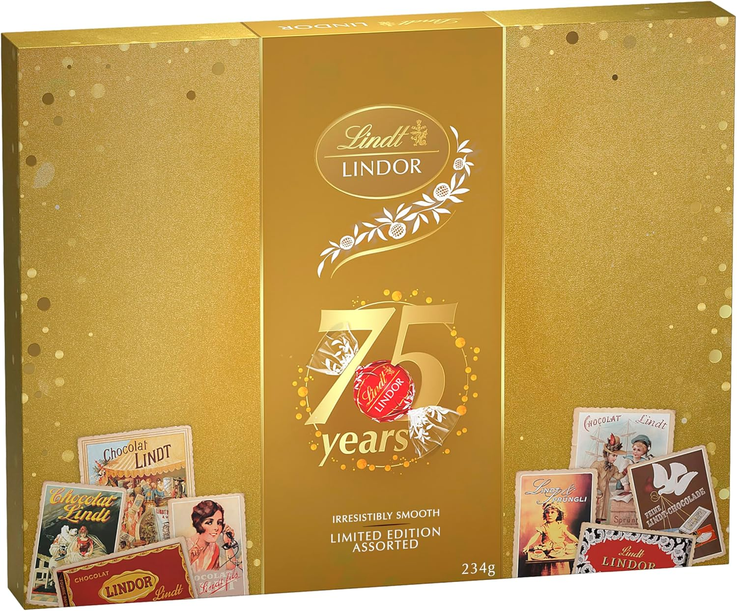 Lindt Lindor Assorted Chocolate Heritage Gift Box 234G image number 2