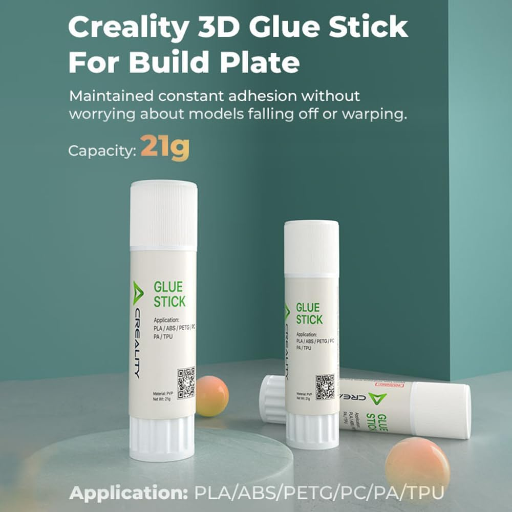 Glue Stick for 3D Printer Build Plate 21 Gram Each PVP Solid Glue Stick Hot Bed First Layer Using PLA/ABS/PETG/PC/PA/TPU Non-Toxic Easy to Stick image number 5