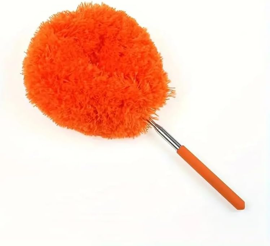 Ceiling Fan Cleaner Duster, Retractable Ceiling Fan Cleaner Duster Reusable Microfiber Blade Cleaner Fan Cleaner (Orange)