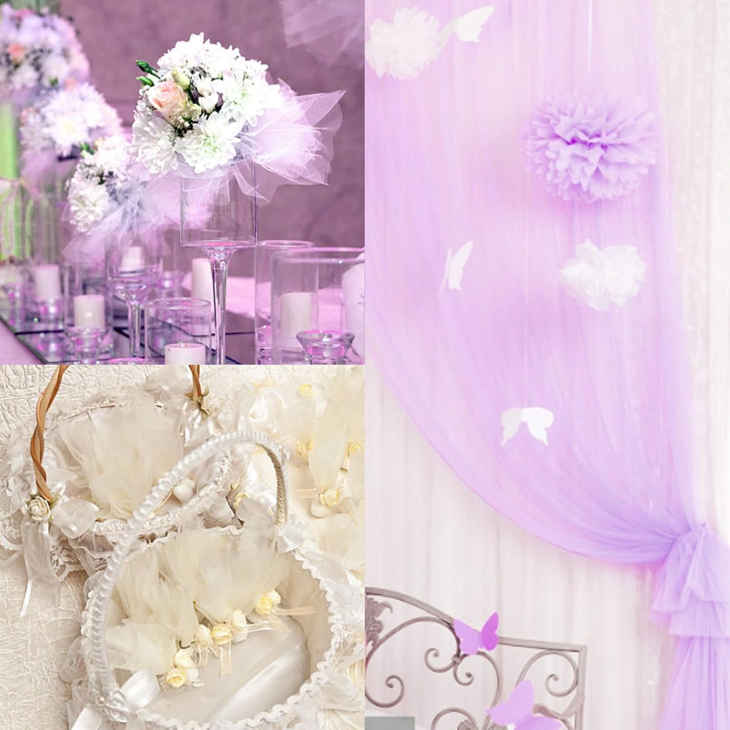 Royal Blue Tulle Fabric Roll - 6 Inch X 25 Yards Tulle Ribbon for Gift Wrapping DIY Crafts Party Decorations and Making Ponchos and More image number 3