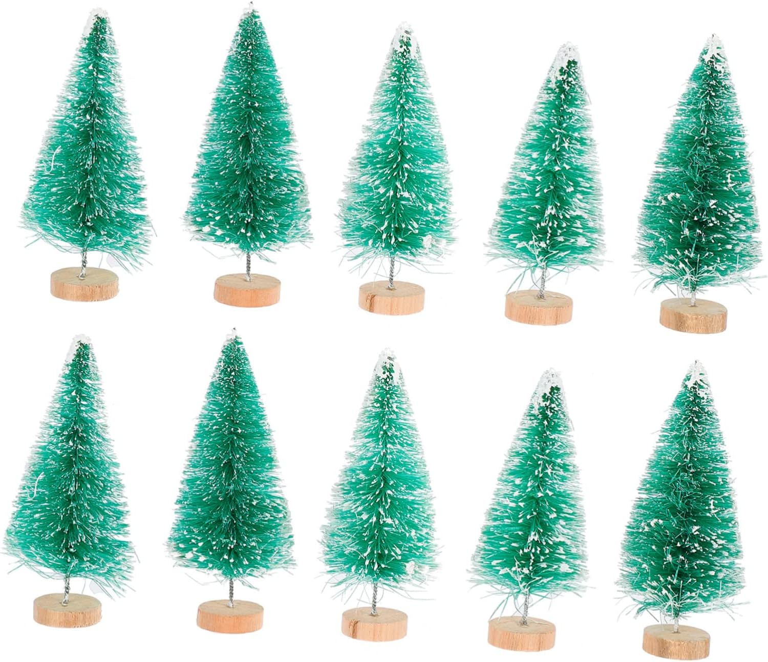 Garneck 12Pcs Christmas Tree Desktop Decor Box and Pine Style for Home Office Shop Party Supplies Creative Holiday Adornment