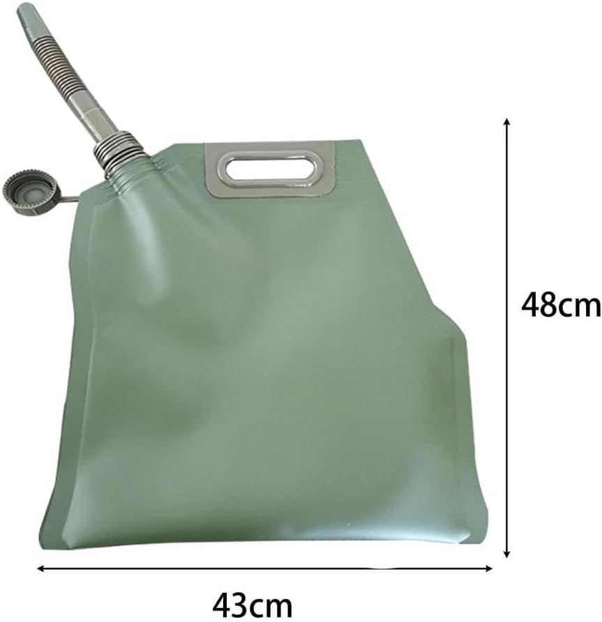Ronyme Soft Oil Bag Bladder Auto Can Foldable Motorcycle Gas Can Fueling Tank Portable Water Jug Bucket Auto Fuel Tanks Gasoline Can, 10L