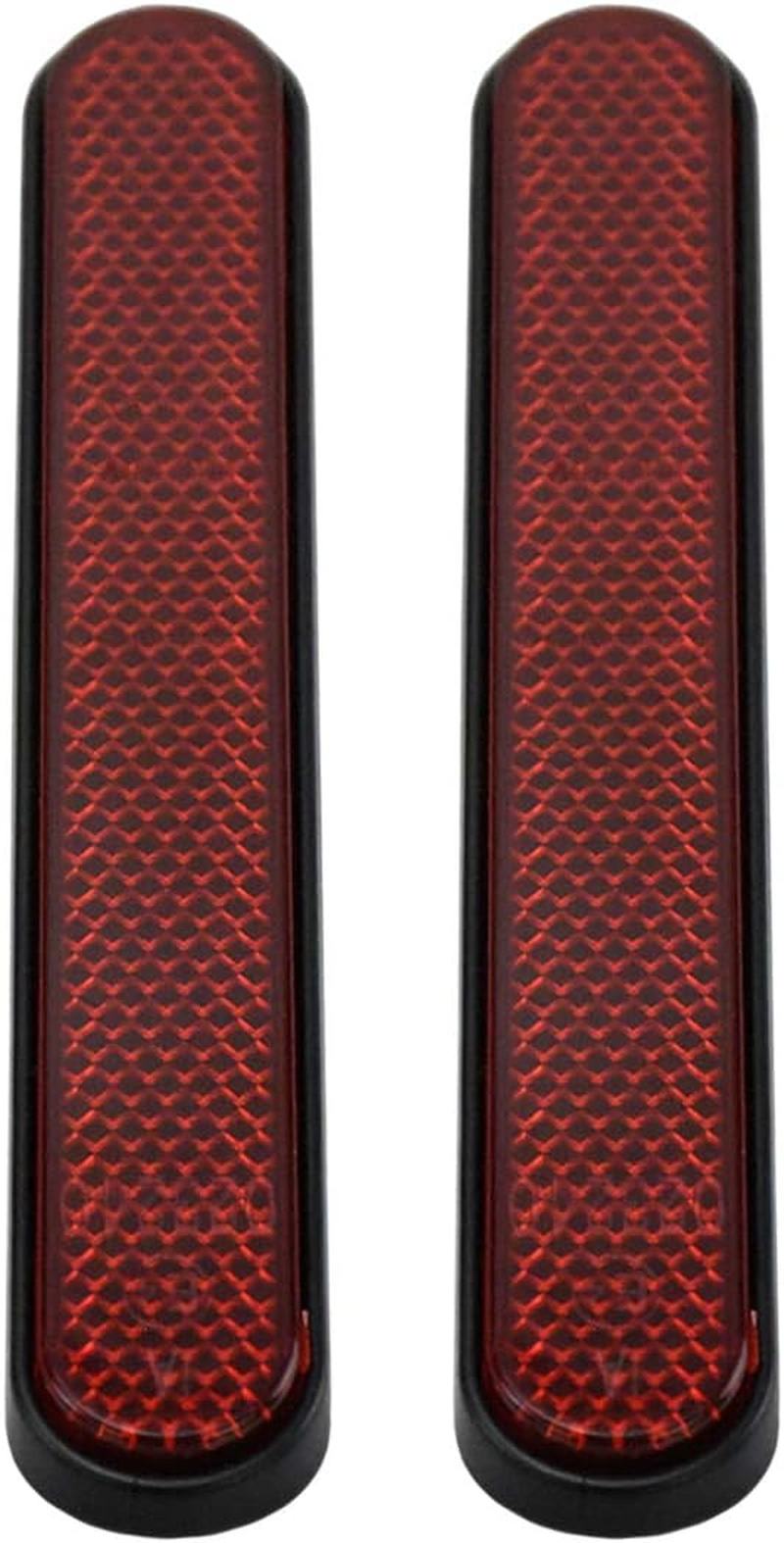 HDBUBALUS Front Rear Reflector Sticker Saddlebag Latch Cover Reflector Lower Fork Reflector Fit for Harley Touring Sportster XL883 Touring Dyna 1 Pair image number 6