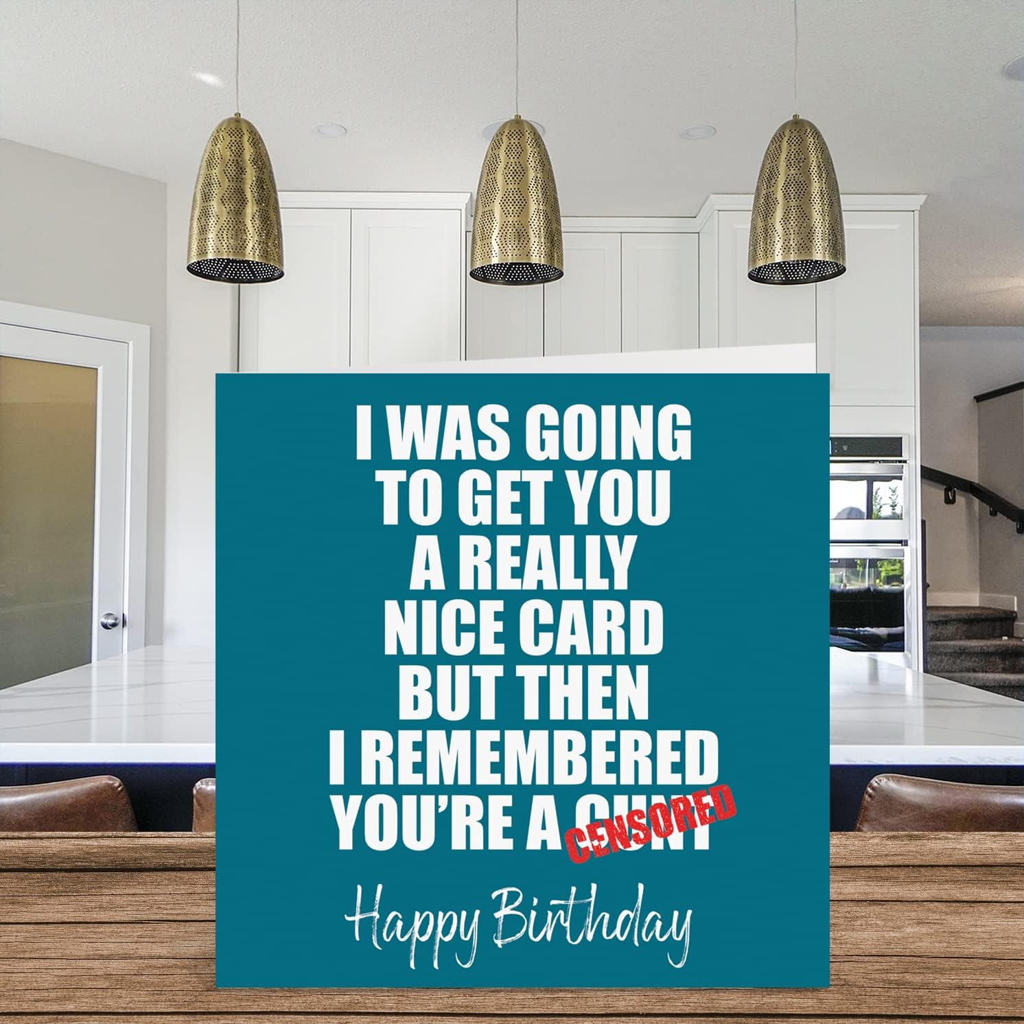Funny Birthday Cards for Men Women - Really Nice Card - Rude Birthday Card for Mum Dad Brother Sister Son Daughter Nan Grandad, 145Mm X 145Mm Joke Humour 30Th 40Th 50Th Bday Banter Greeting Cards, image number 1