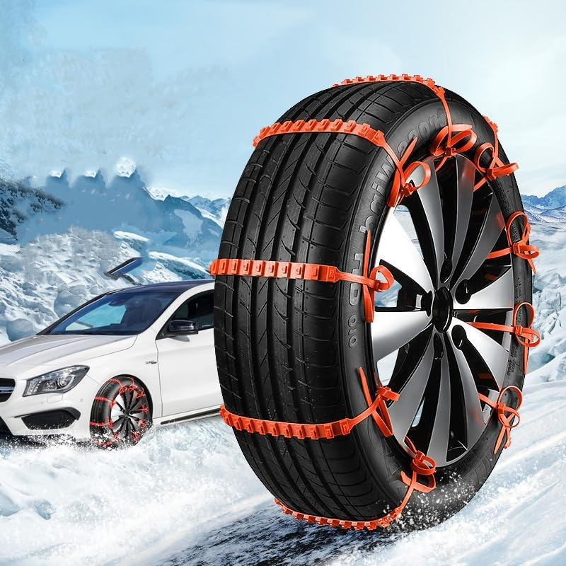 Universal Winter Car Tyre anti - Skid Snow Chains Universal Stainless Steel Snow Chains, Emergency Snow Tyre Chains,10 Pcs image number 2