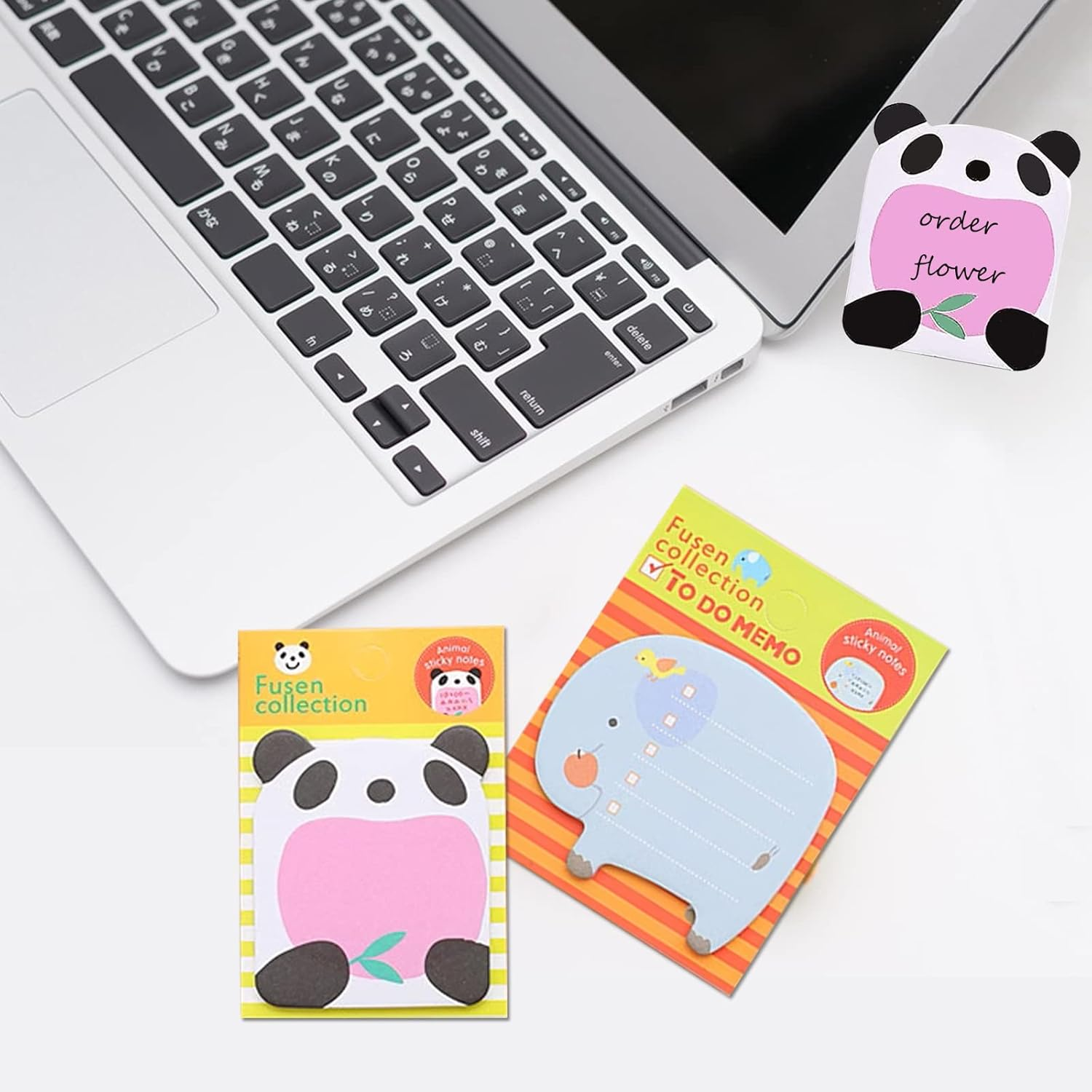 Jatidne 24 Pack Sticky Notes for Party Bags Animal Designs Party Bag Fillers for Kids image number 5