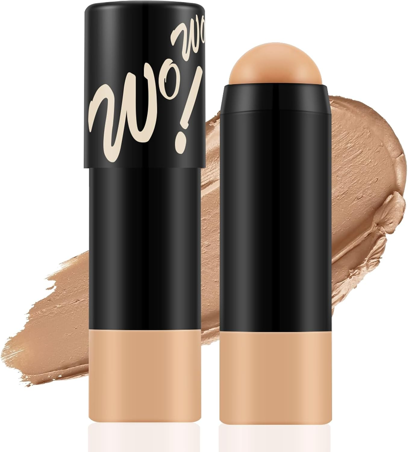 Matte Foundation Stick,Lightweight Buildable Full Coverage, Longwear Face Foundation，Concealer Stick,Waterproof image number 3