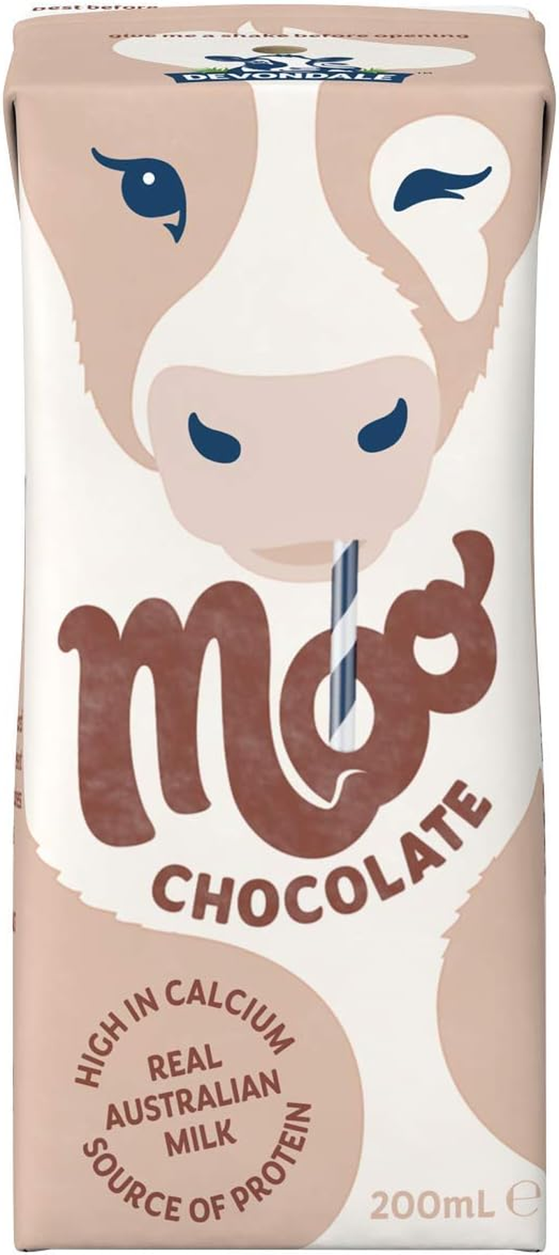Devondale Moo Chocolate UHT Milk, 6X200Ml image number 1