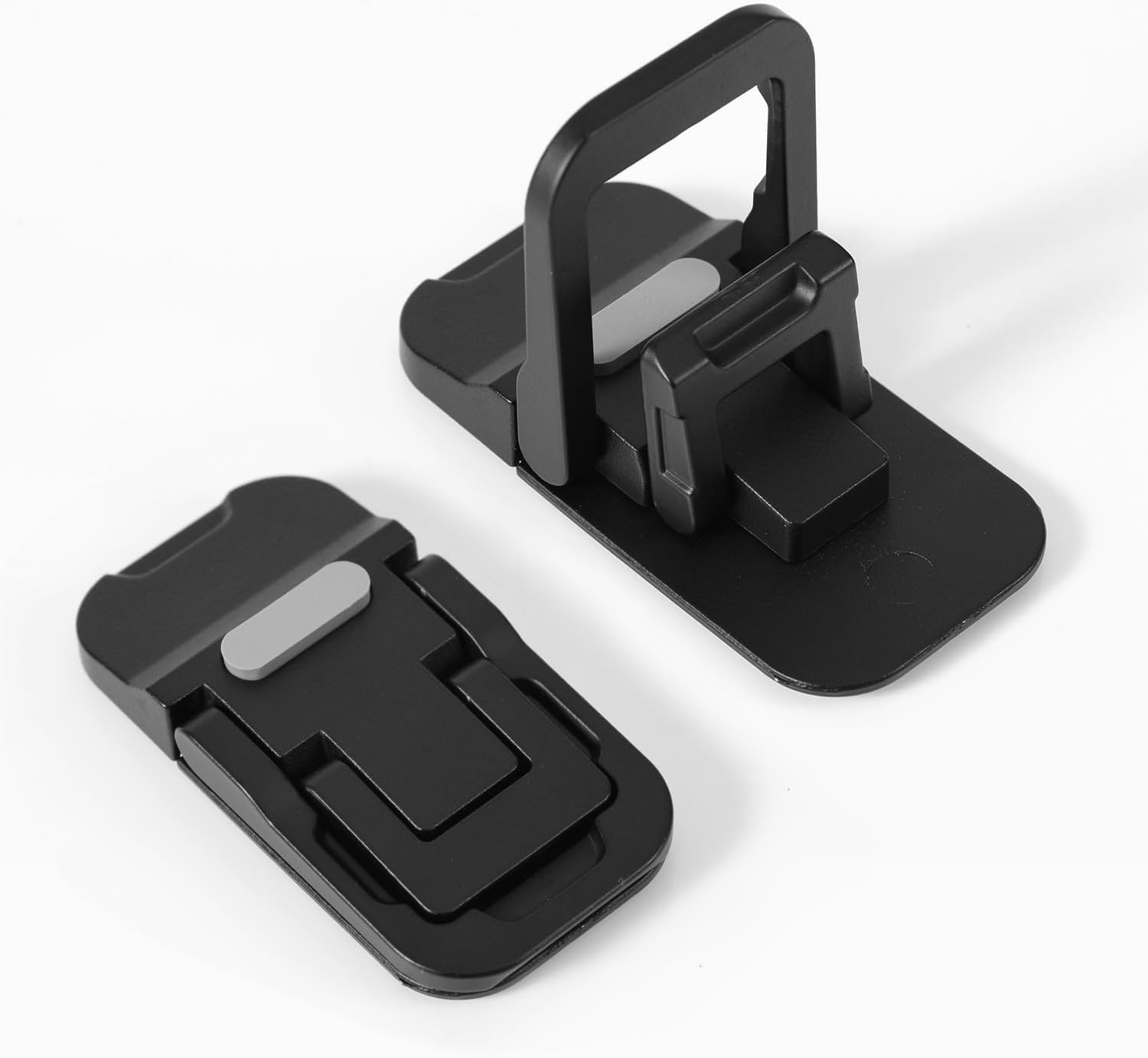 2Pcs Flip Computer Keyboard Stand for Desktop, Mini Computer Cooling Stand Invisible Heightened Dual Tilted Adjustable Keyboard Riser Ergonomic Office Desk Accessories for Notebook (Black) image number 2