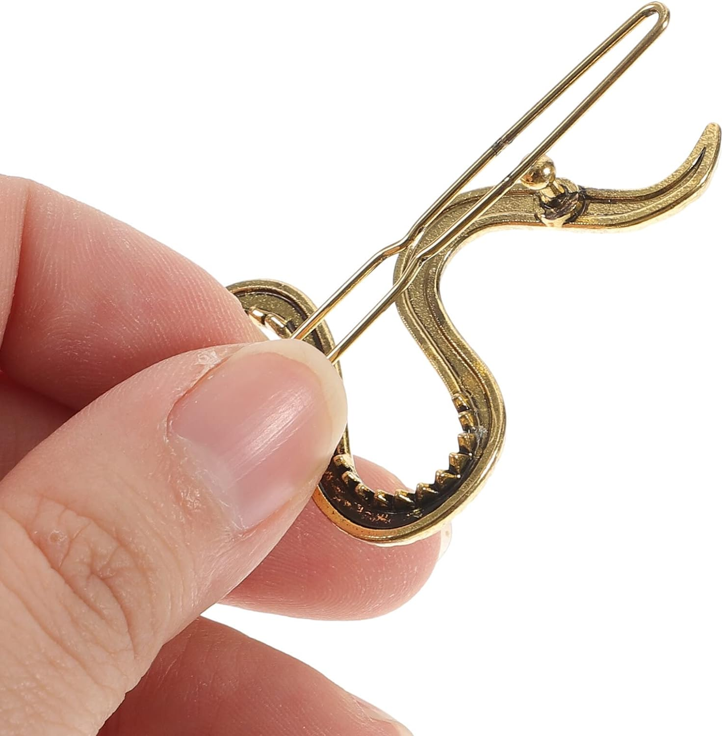 Luxshiny 4Pcs S-Shaped Hairpin Snake Shaped Metal Hairpin Fashion Hair Clips for Women Ladies for School Hair Accessories and Daily Use image number 6