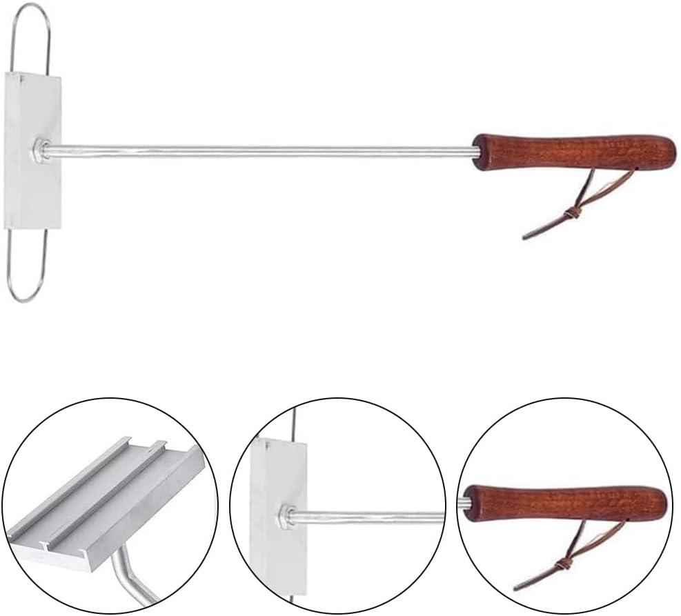 Grilling Iron with English Letters, Aluminum Alloy Steak Ferric, Long Handle Bake Tool, for Outdoor Grilling Steaks, Cakes, Home Gardening image number 3