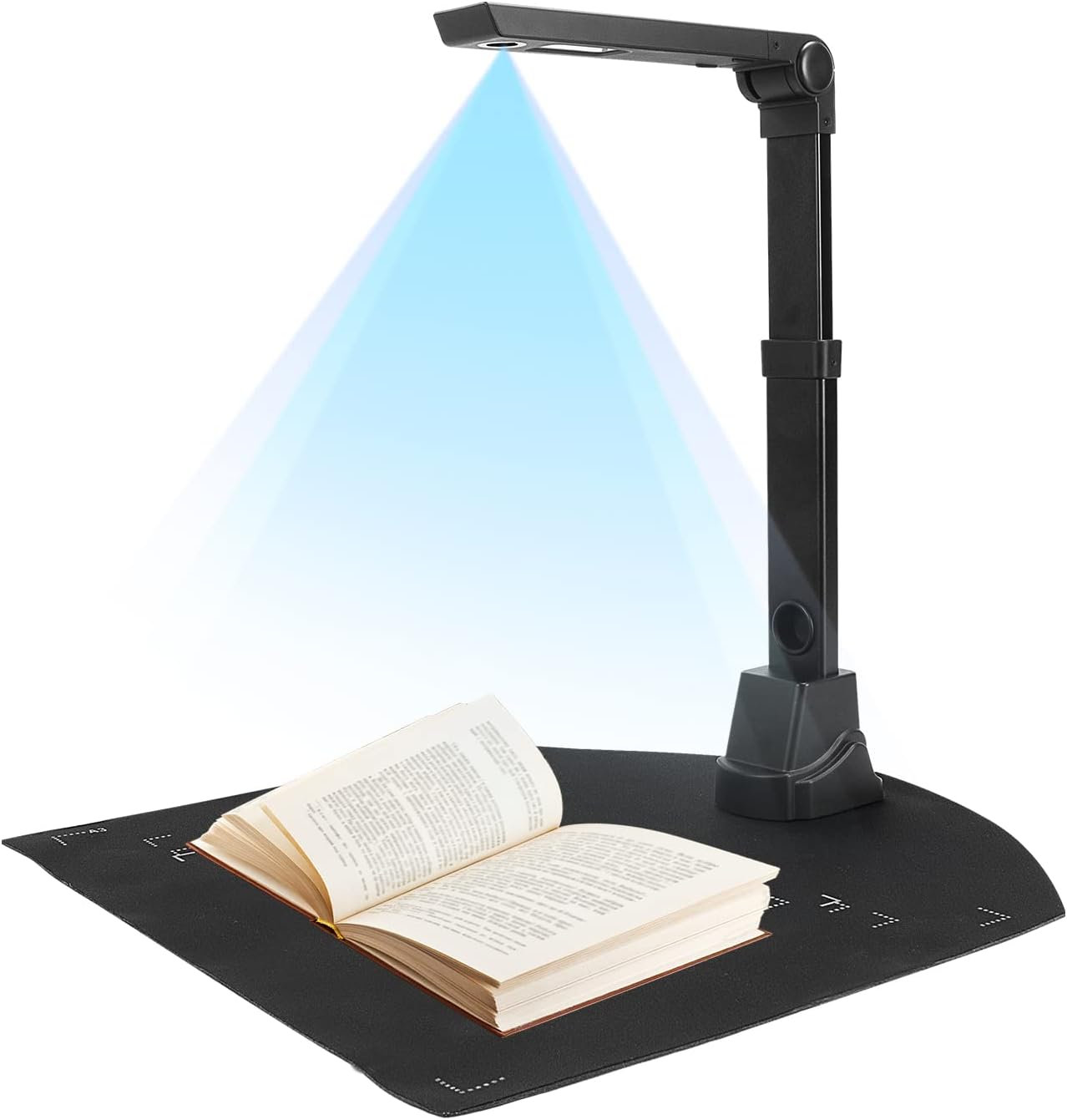 Netumscan 13MP Book Document Camera for Teachers, Multi-Language OCR Recognition by AI Technology, Foldable & Portable, Real-Time Projection, Video Recording, Capture Size A3/A4-Windows,Mac Os,Linux image number 1