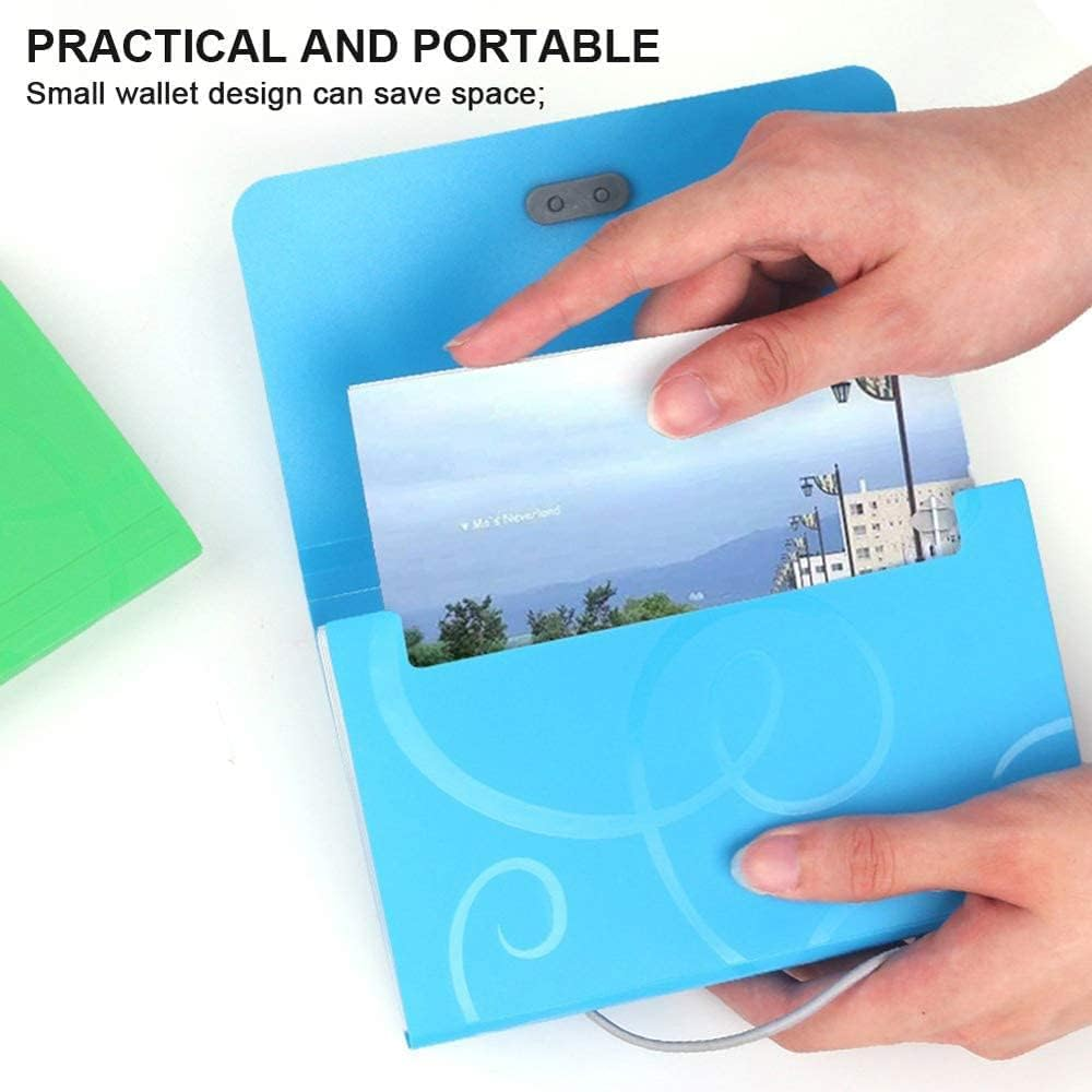 3Pcs A6 Plastic File Organizer Wallet Mini Expanding File Folder,13 Pockets Accordion File Mini Organizer Wallet,Expanding File Document Storage Wallet,Expanding File Organiser Accordion Folder image number 6