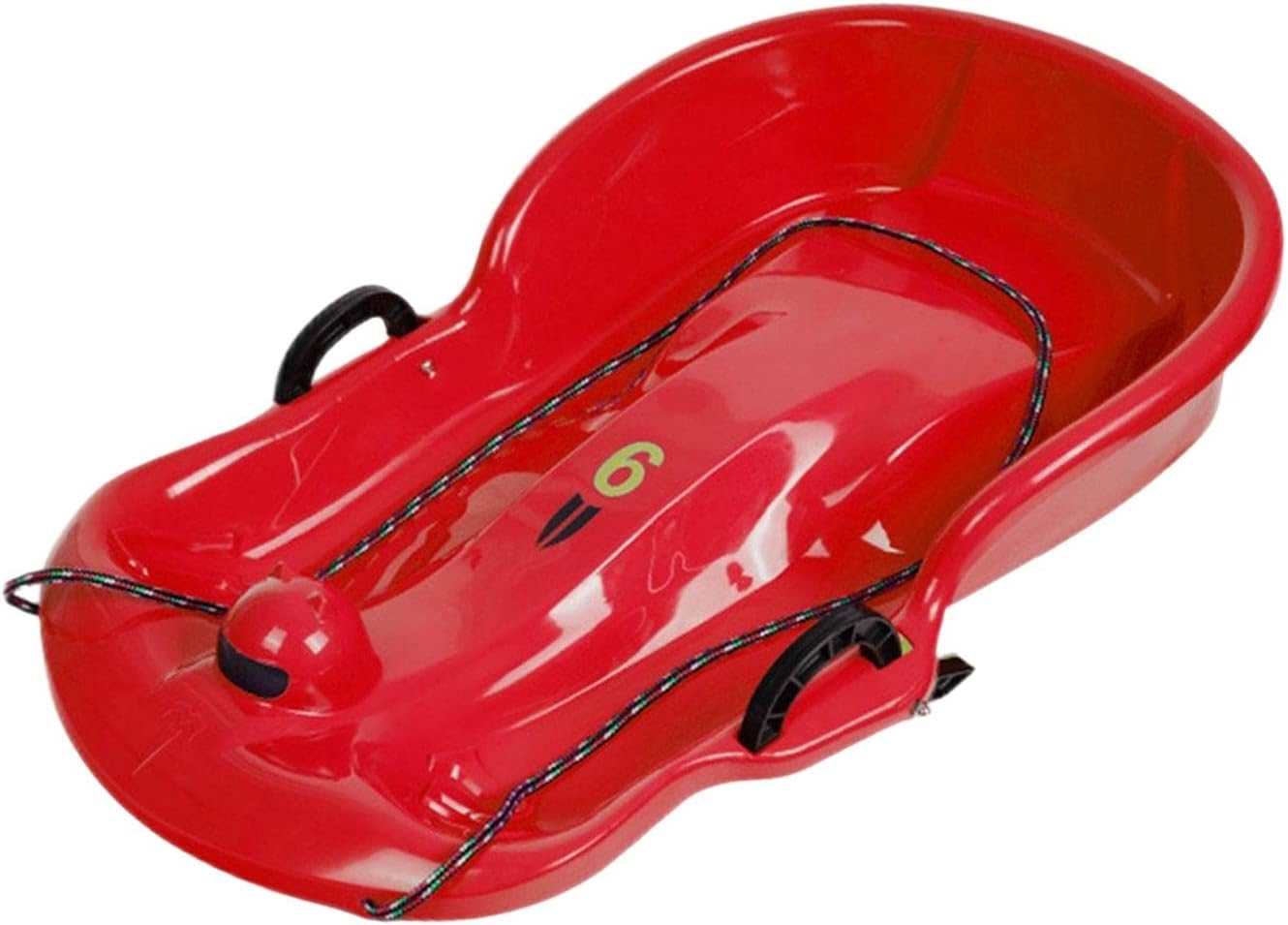 Portable Winter Snow Sled Sledding Sleigh Toboggan Kids Sledge for Yard Backyard image number 4