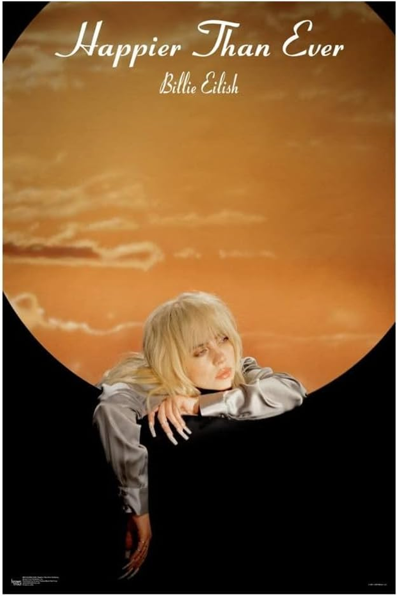 Billie Poster Eilish Music Album Cover Poster for Room Aesthetic Canvas Wall Art Bedroom Decor for Room 40X60Cm Unframed (J) image number 5