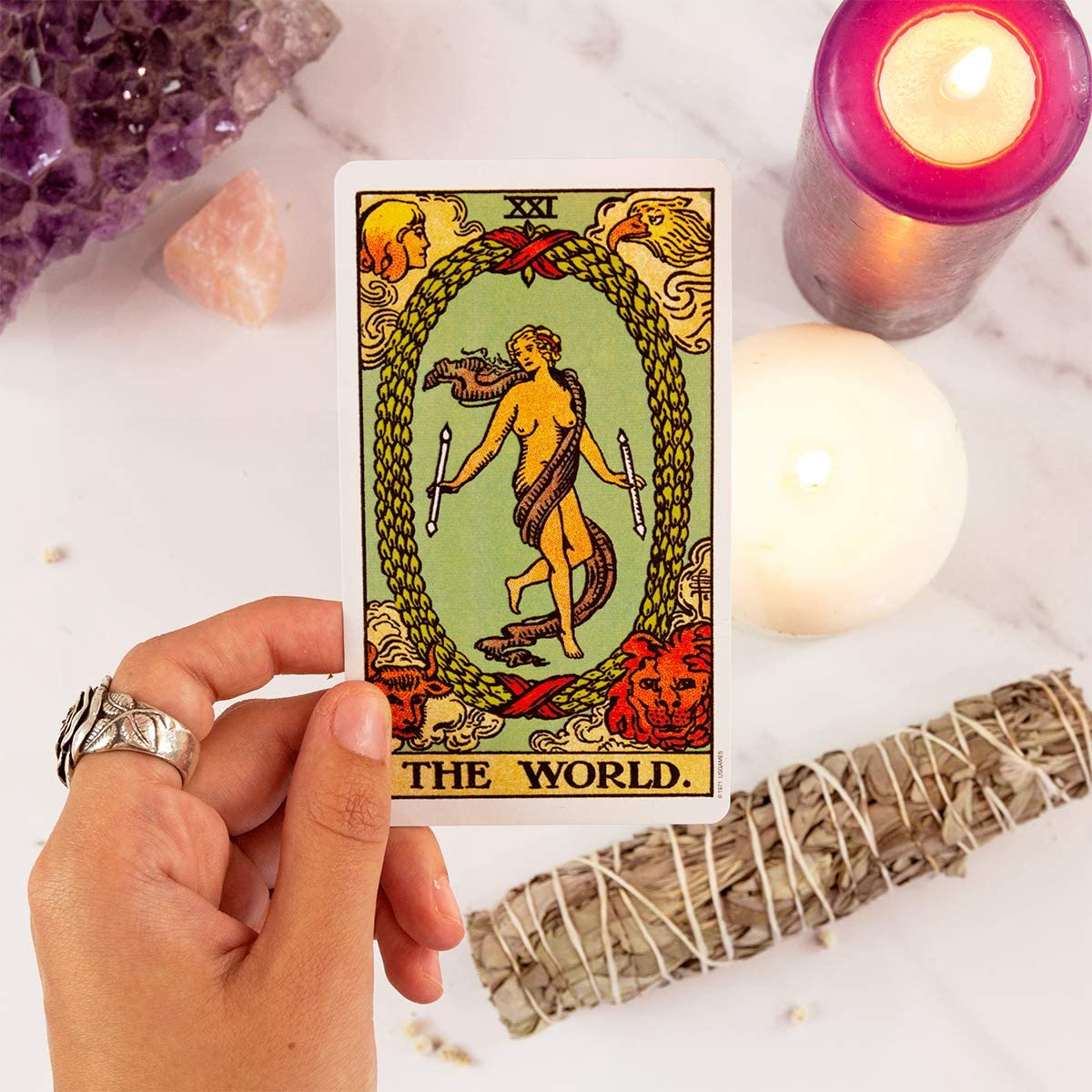 The Original Rider Waite Tarot Deck: 78 Beautifully Illustrated Cards and Instructional Booklet image number 2