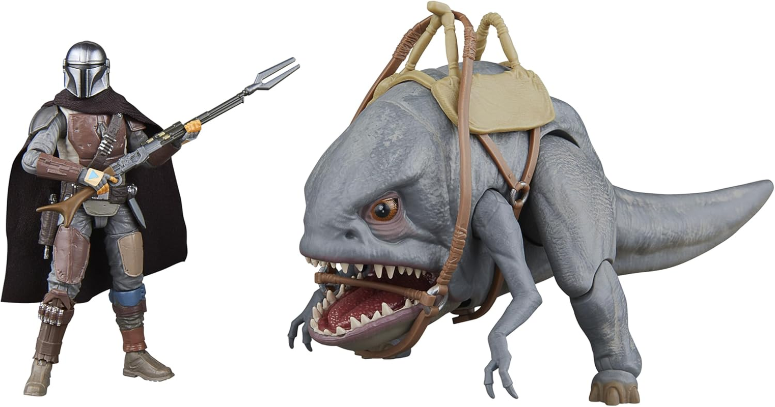 Star Wars the Vintage Collection Blurrg & the Mandalorian, Star Wars: the Mandalorian 3.75 Inch Collectible Action Figure 2-Pack image number 2