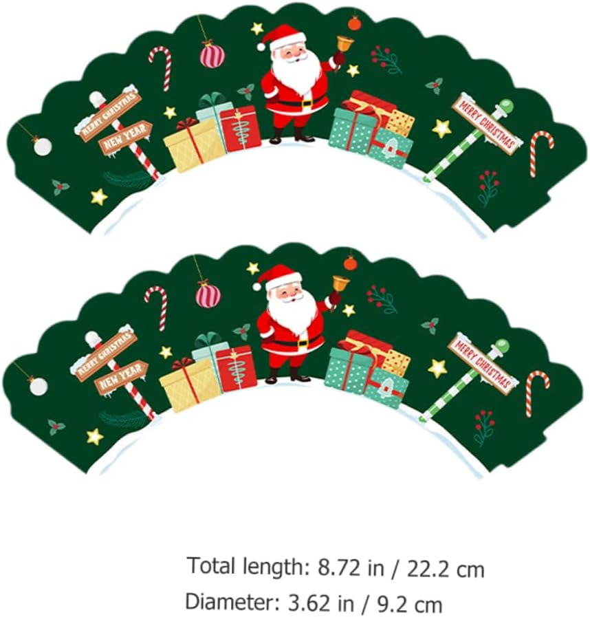 Gadpiparty Christmas Cake Decoration Cupcake Wrappers for Xmas Party Merry Christmas Theme for Baking Cake Cup and Party Favor image number 3
