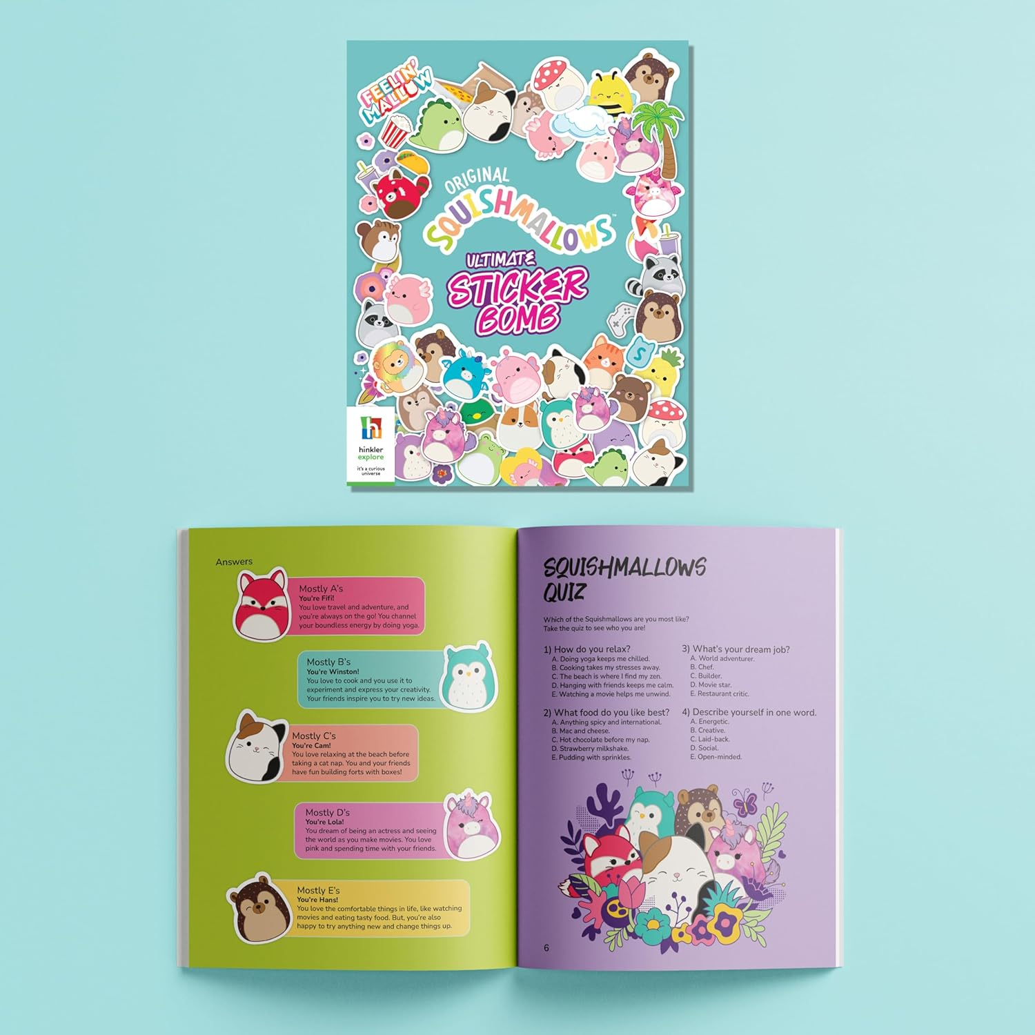 Kaleidoscope Squishmallows Ultimate Sticker Bomb Carry Case - Hundreds of Stickers, Pencil Case, and Activity Book image number 6