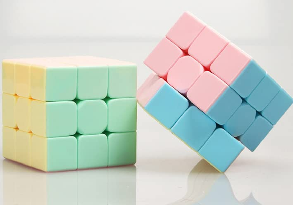 Cuberspeed Moyu Mofang Jiaoshi Macaron Meilong 3X3 Stickerless Magic Cube MFJS MEILONG 3X3X3 Cubing Classroom Meilong 3X3 Macaron Speed Cube image number 5