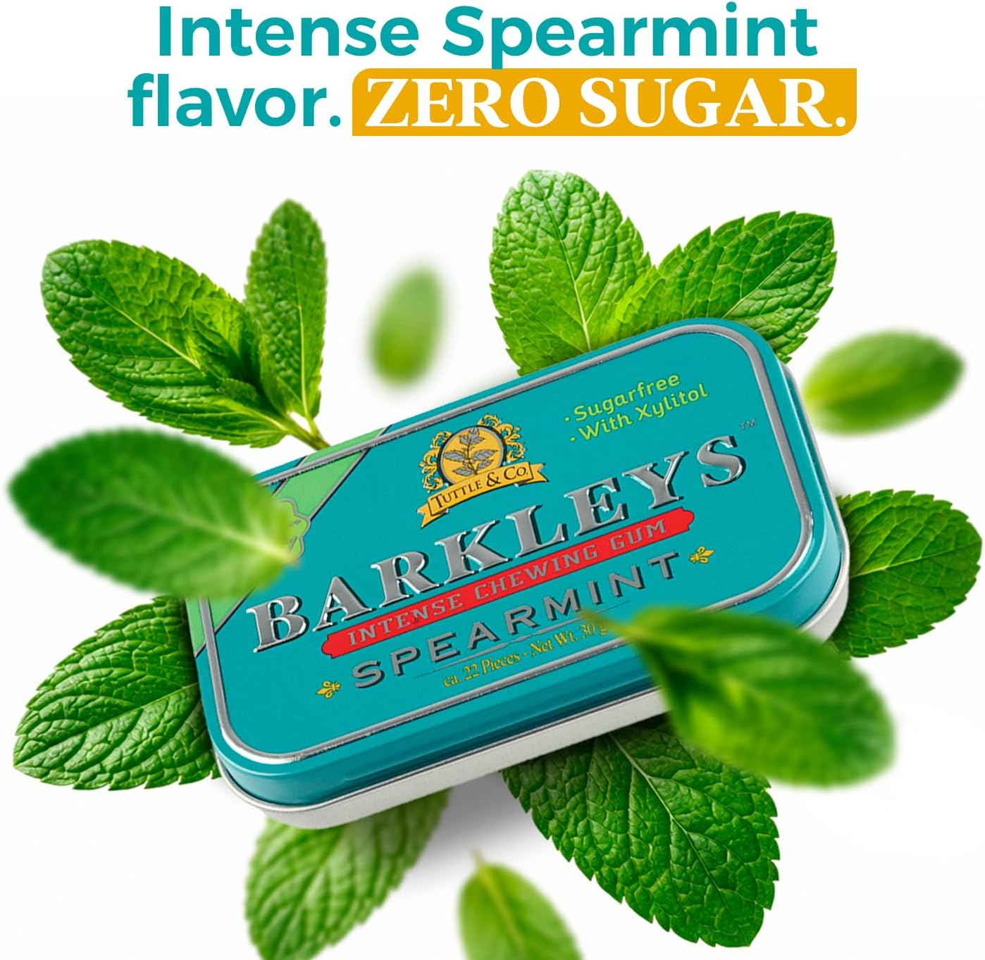 Barkleys Sugar Free Gum Spearmint G/F 30G image number 6