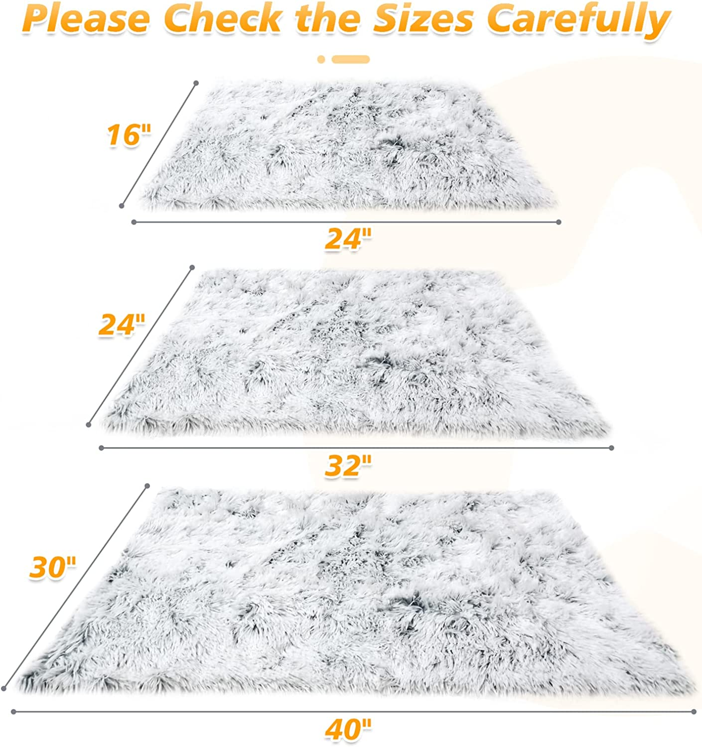 Pjyucien Fluffy Fleece Calming Pet Throw Blanket, Super Soft and Warm for Indoor Cats and Dogs, Medium 24 * 32", Machine Washable, Grey Puppy Bed image number 2