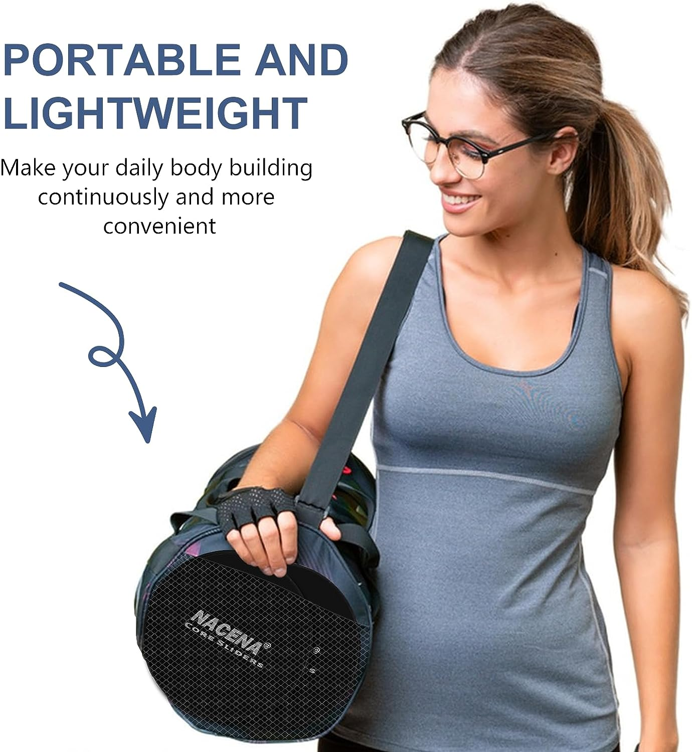 Gliding Discs Core Sliders Smooth Gliders Dual-Sided Design Core Exercise Sliders Use on Hardwood Floors, Workout Sliders Fitness Discs Abdominal & Total Body Gym-Exercise Equipment Set of 2 image number 6