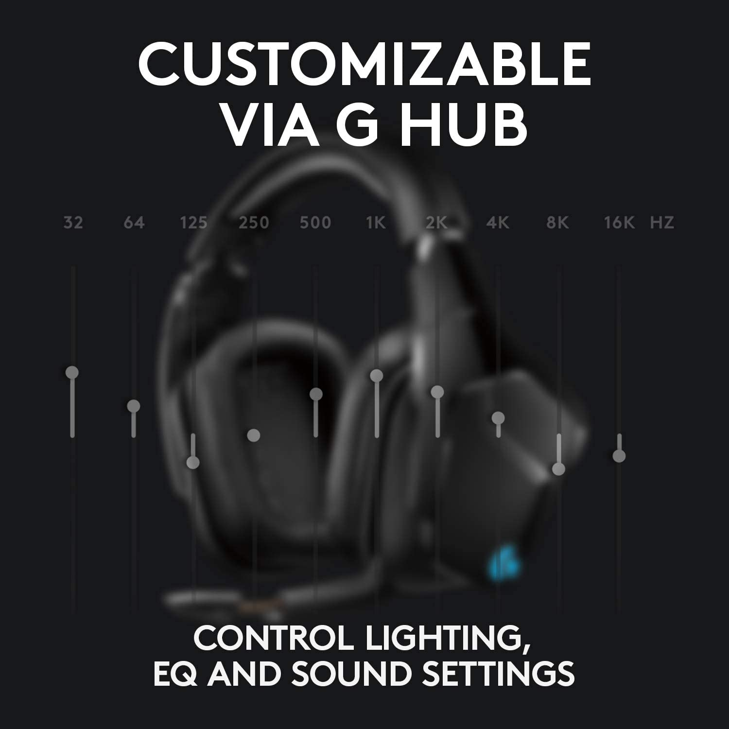 Logitech G935 Wireless 7.1 Surround Sound Lightsync Gaming Headset image number 5