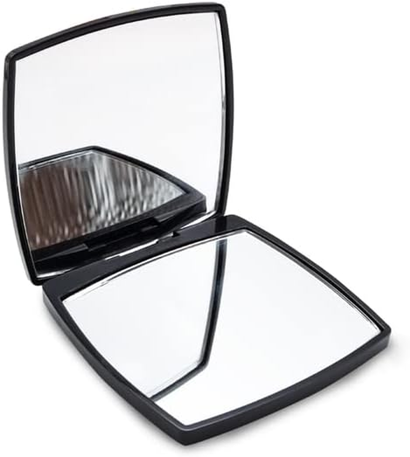 Fashion Compact Vanity Mirror for Women, Elegant Small Compact Mirror 2 X 1 X Magnification,Double Sided Folding Travel Makeup Mirror,Perfect for Purse, Pocket Mirror for Gift - Gold image number 6