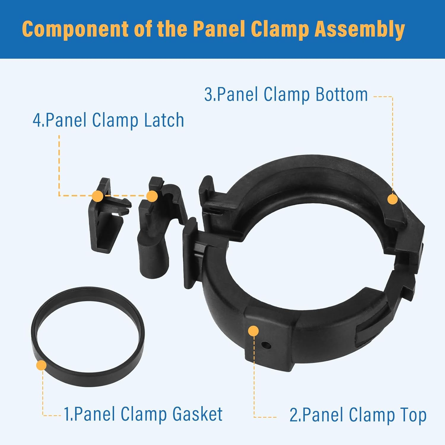Panel Clamp Assembly for Heliocol Swimming Pool image number 3