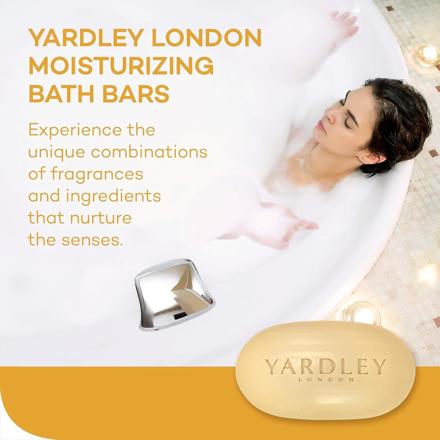 Yardley London Moisturizing Bar Oatmeal & Almond with Natural Oats 4.25 Oz (Pack of 5) image number 3