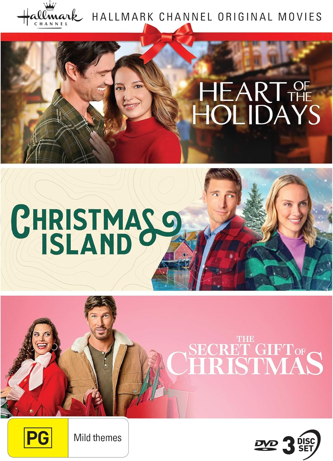 Hallmark Christmas 3 Film Collection (Heart of the Holidays/Christmas Island/The Secret Gift of Christmas) [DVD]