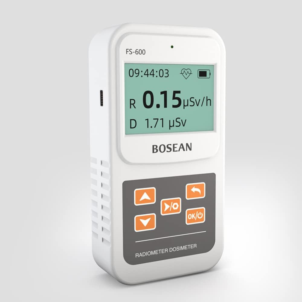 Vindor Geiger Counter Radiation Detector, Counter Dosage Alarm Device Radio Activity Dosimeter Tester Durable Radiation Protection Supplies for Home Office/569 (Color : White) image number 6