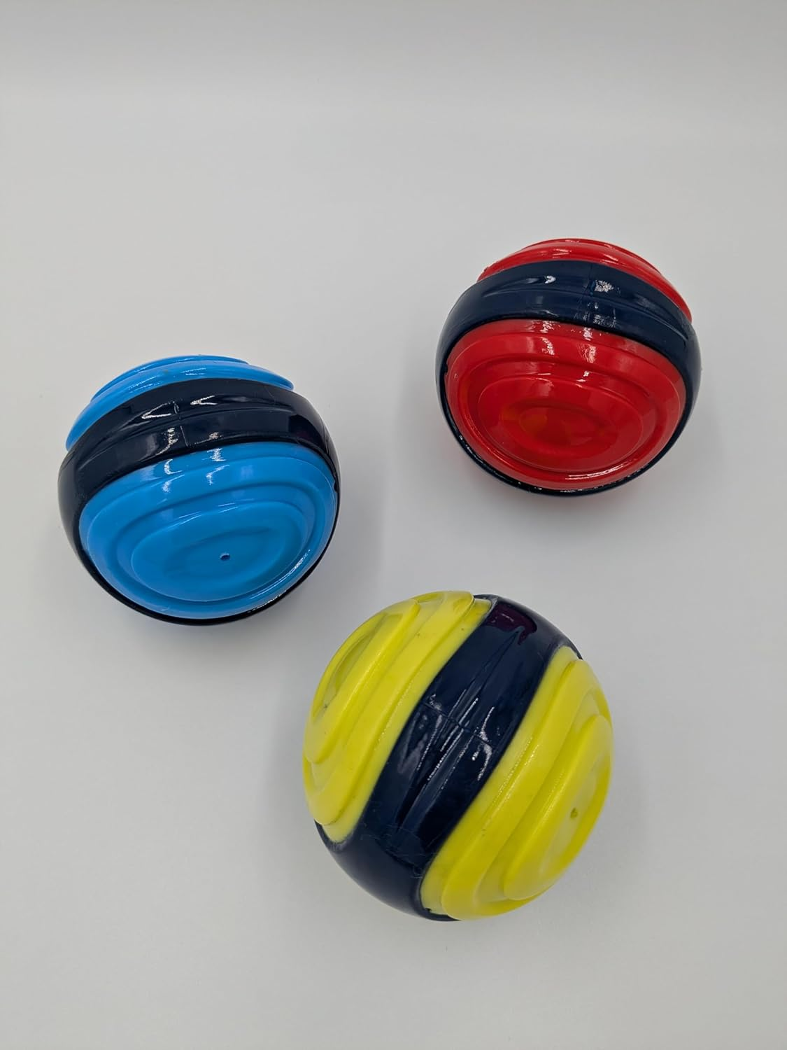 Squeaky Ball Dog Toy, 6.5Cm, 3 Colours (Blue, Red, Yellow) (Yellow)