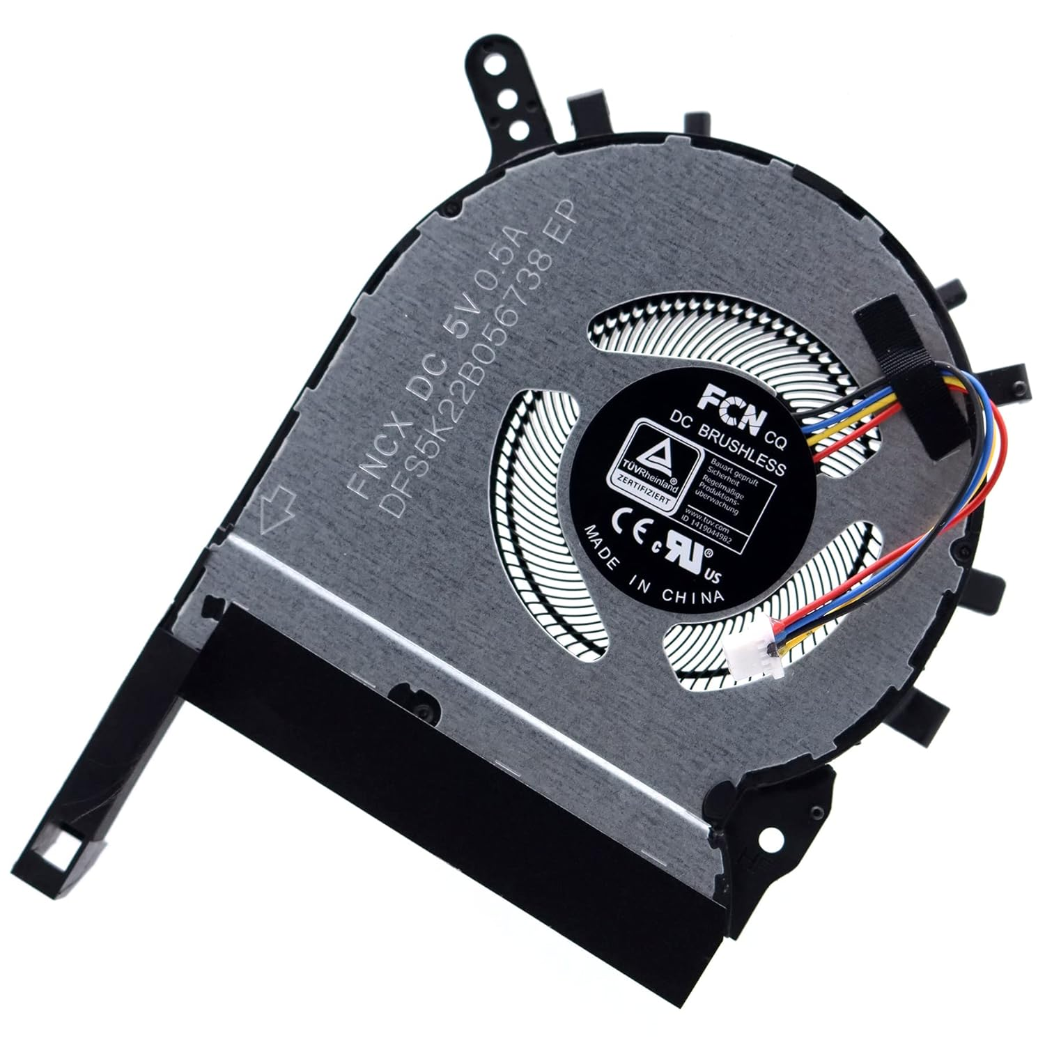 Deal4Go Left Side CPU Cooling Fan DFS5K22B056738 FNCX Replacement for ASUS TUF FA706 FA706Q FA506 FA506Q FA506QR FA506QN (2021) image number 2