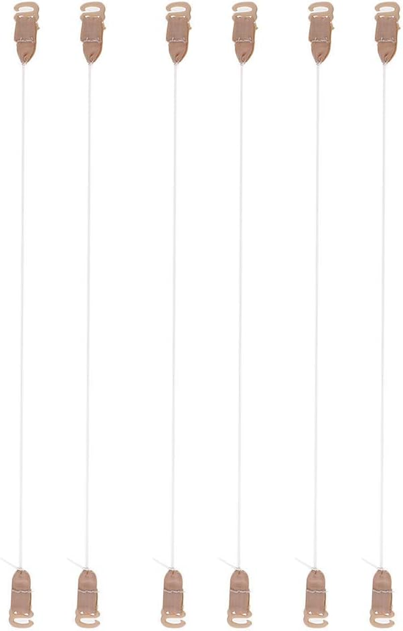 Zalati Hair Extensions Hook, 4 Pairs Fish Line with Hook for Hairpieces String - XS, S, M, L image number 5