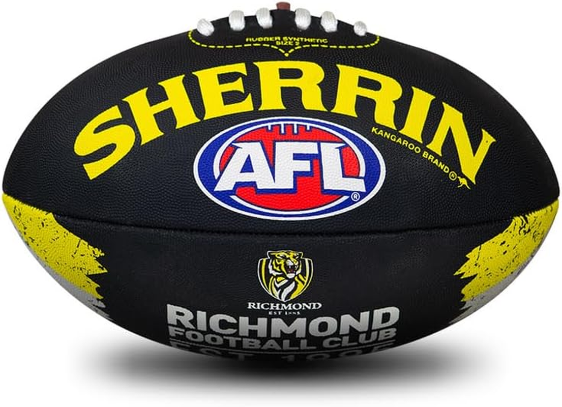 Sherrin AFL Richmond Tigers Song Football, Size 2 image number 2