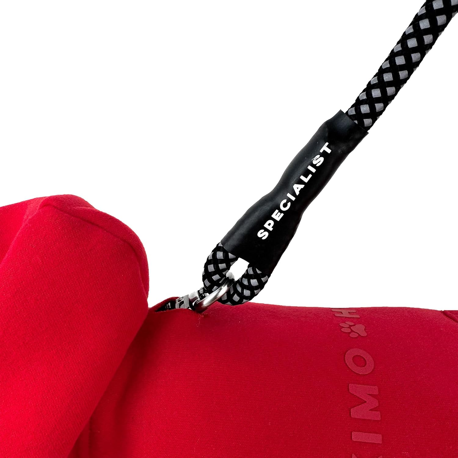 Huskimo Dog Hoodie Jindabyne Red 40Cm &ndash; Soft & Stylish Dog Jumper with Press Studs, Lead Hole & Embossed Logo, Machine Washable image number 1