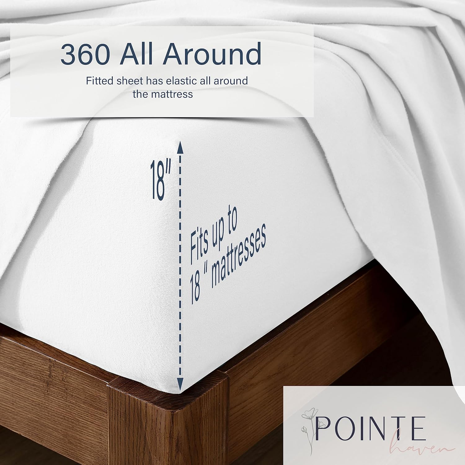 Pointehaven 200 GSM Flannel Sheet Set, King, Printed, Alpine image number 4