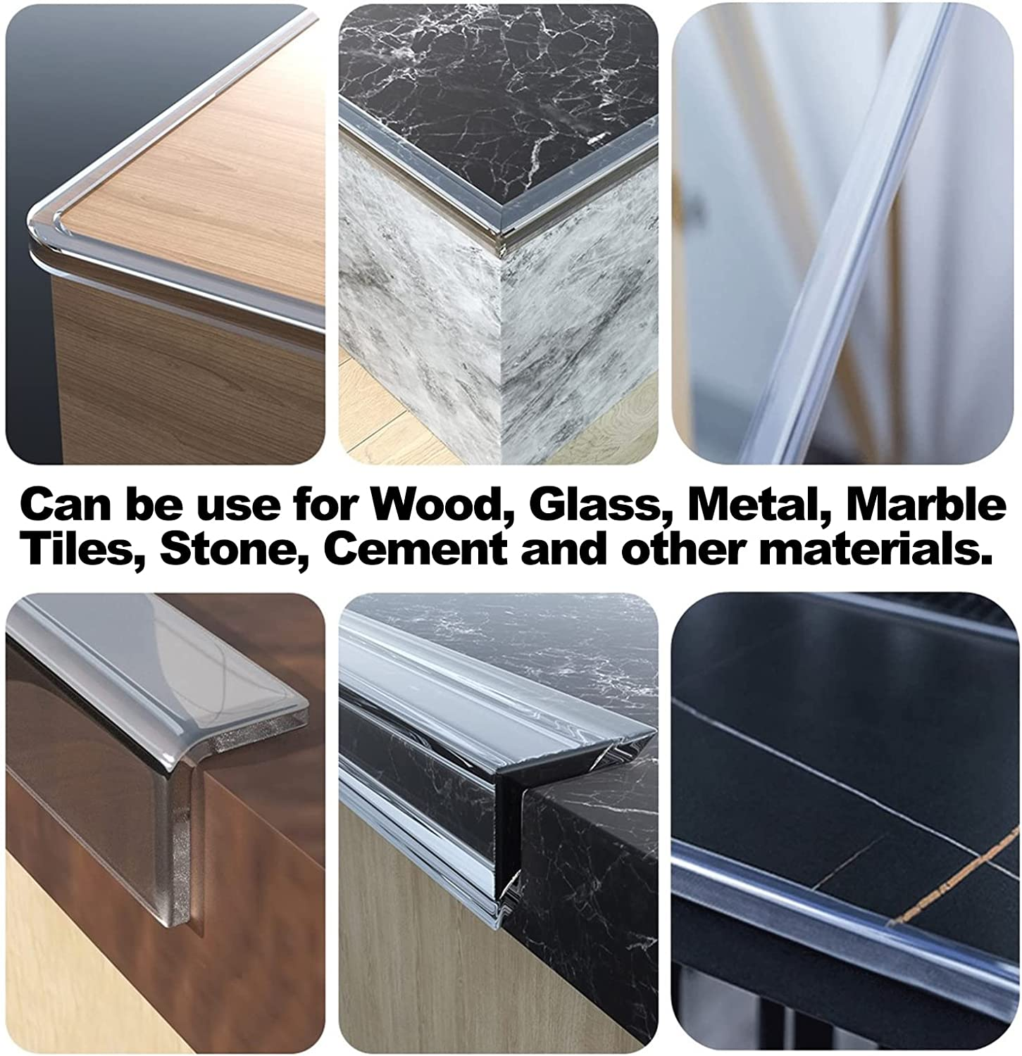 Baby Proofing - Corner Protector for Baby, 9.84Ft 100% Silicone Edge Protector with Double-Sided Tape - Soft Corner Protectors for Furniture against Sharp Corners for Cabinet, Table, Drawer image number 4