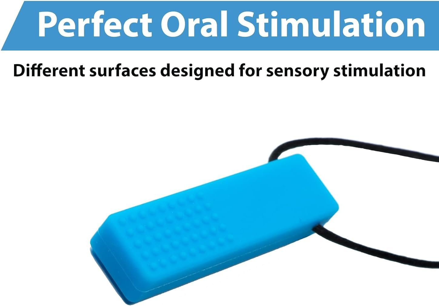 Tilcare Chew Chew Sensory Crayon Chew Necklace - Best Autism Tools - Durable and Strong Silicone Chew Toys - Chew Pendant for Boys and Girls image number 3