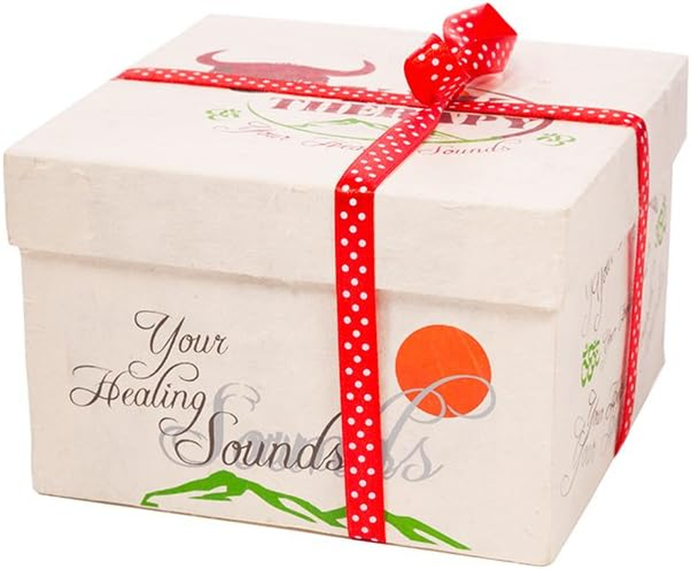 Tibetan Singing Bowl Set by YAK THERAPY- Chakras Healing & Meditation Yoga Sound Bowl with Mallet, Silk Cushion, & Silk Bag, 4.5" Tibetan Bell, Buddhist Bowl Made in Nepal Includes Gift Ebook by Email image number 5