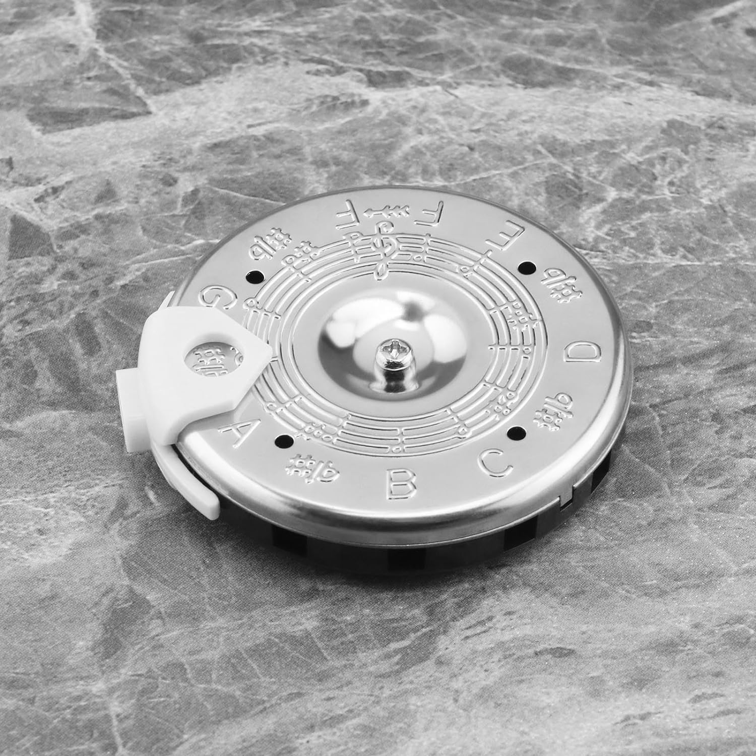 SING F LTD 13 Tone Pitch Pipe Tuner F-F Pitch Pipe Tuning Devices Circular Pitch Pipe Tuner Chromatic Pitch Tuner for Violin Ukulele Guitar Mandolin Banjo Bass