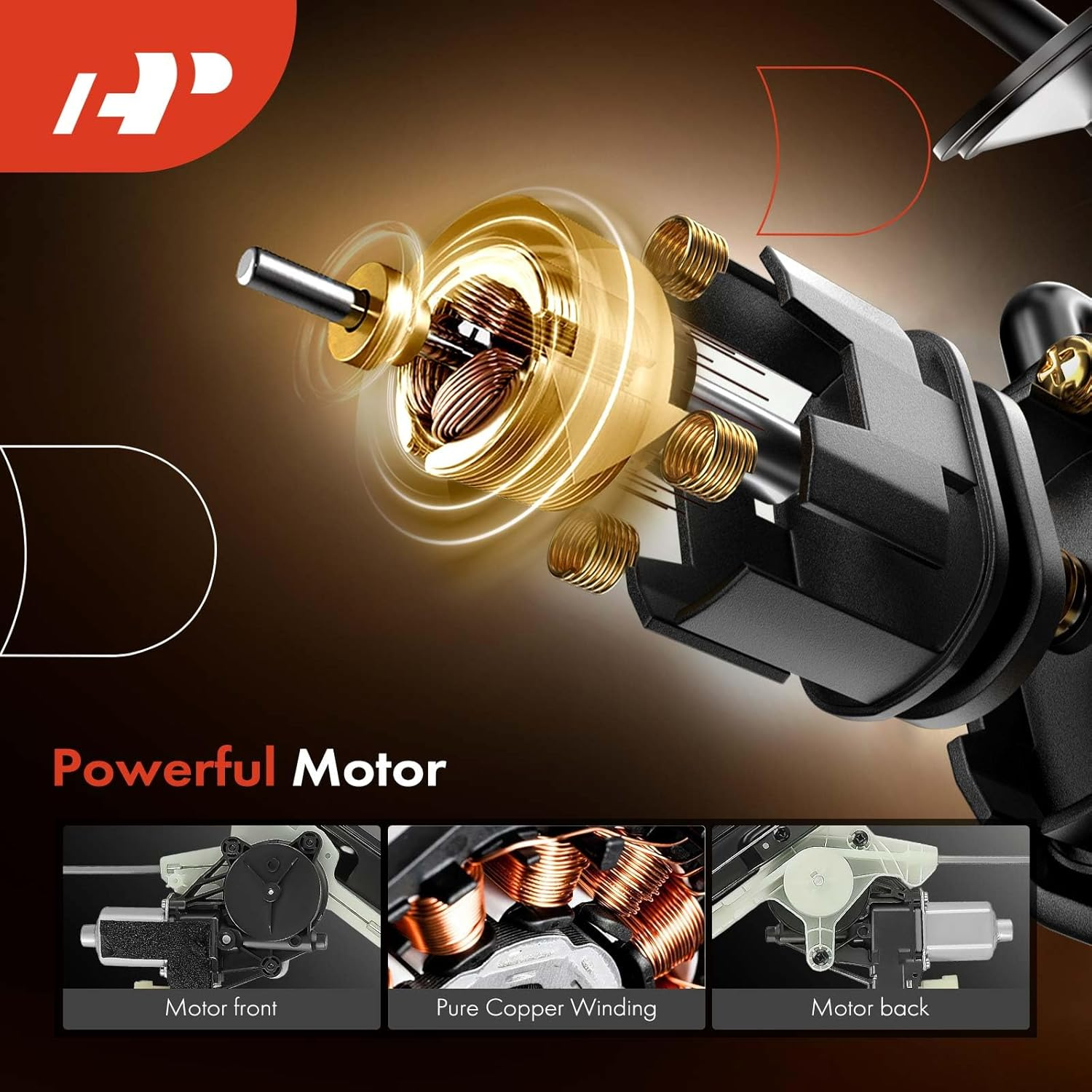 A-Premium Power Window Regulator with Motor Compatible with Land Rover Discovery L462 2017-2020 with Auto-Up Front Driver Side image number 6