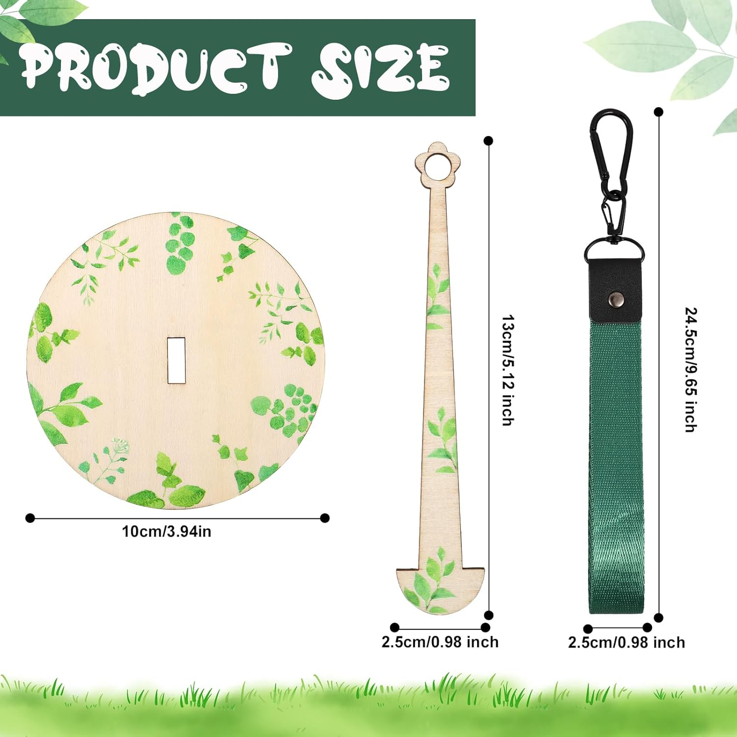 Portable Wrist Yarn Holder, Wooden Hanging Yarn Ball Minder with Wristband Wood Yarn Spinner Yarn Organizer Stand Prevent Tangling & Misalignment for Crochet Knitting Supplies Craft Lover image number 3